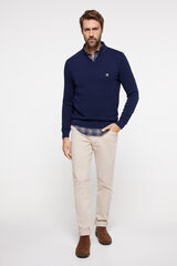 Milano Jersey cuello abierto Algod&oacute;n Navy