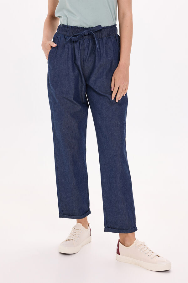 Milano Calça denim leve Marinho