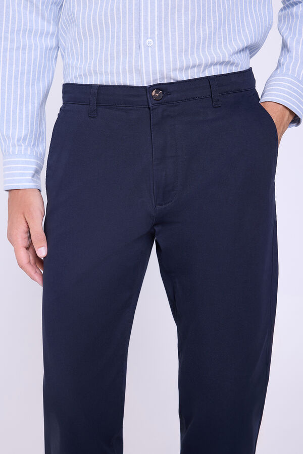 Springfield Calças Chino Slim Fit Marinho