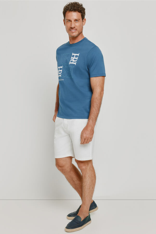 Pedro del Hierro Bermuda lisa Blanco