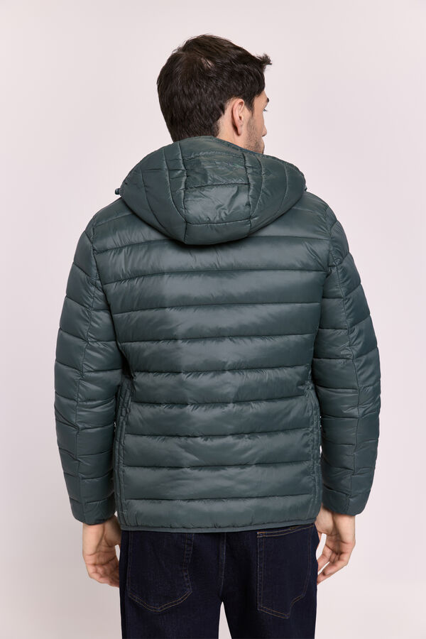 Springfield Chaqueta hoodie acolchada Kaki Oscuro