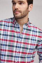 Fifty Outlet Camisa oxford cuadros Azul