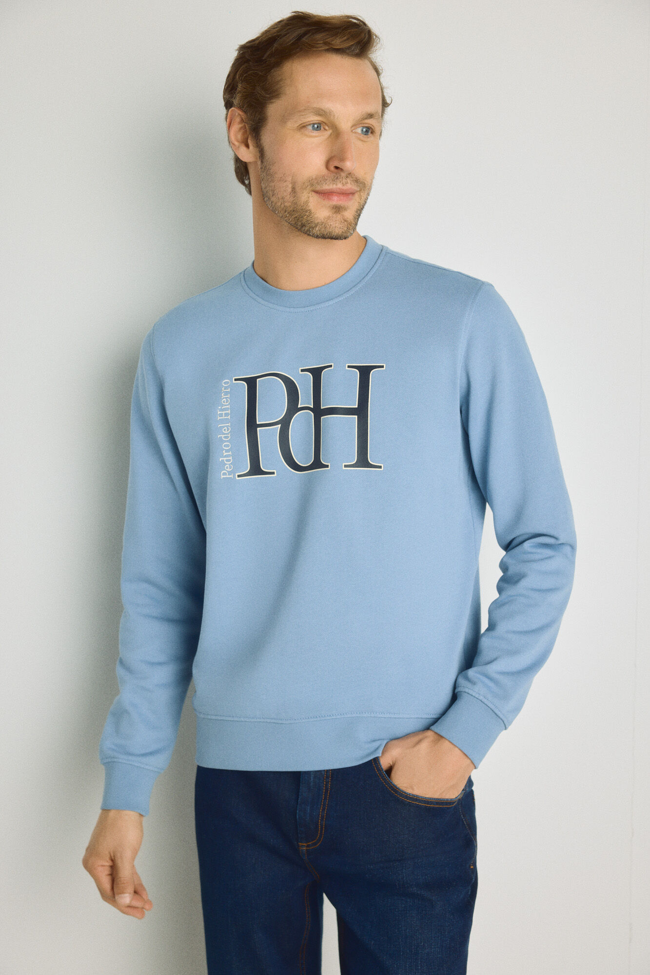 Pedro del Hierro Sweatshirt gola redonda com logo
