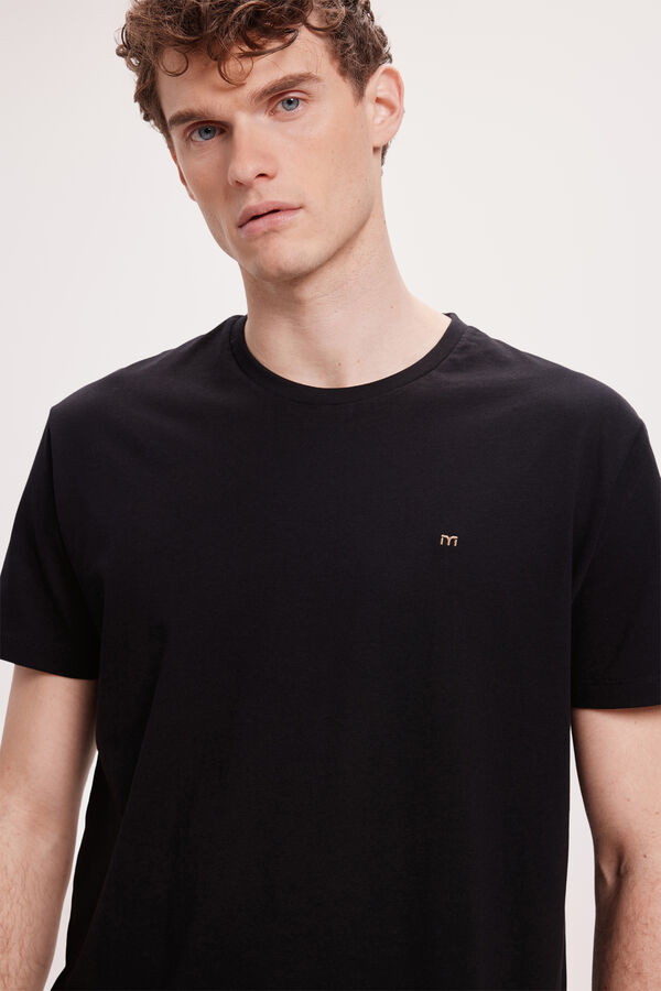 Milano Camiseta B&aacute;sica Negro