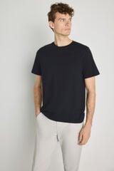 Milano T-shirt b&aacute;sica Preto