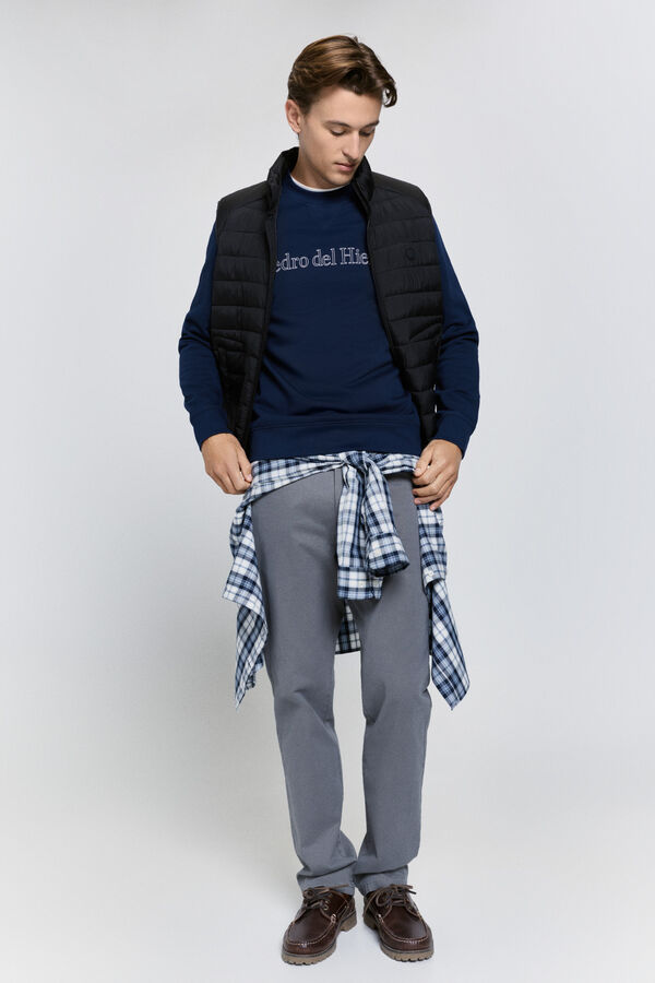 Pedro del Hierro Sudadera logo regular fit Navy