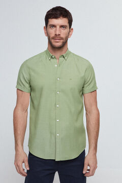 Fifty Outlet Camisa microquadrado cores Verde