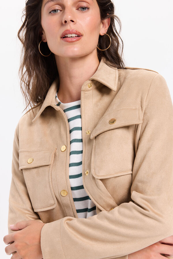 Milano Cazadora beige efecto ante Beige/Camel