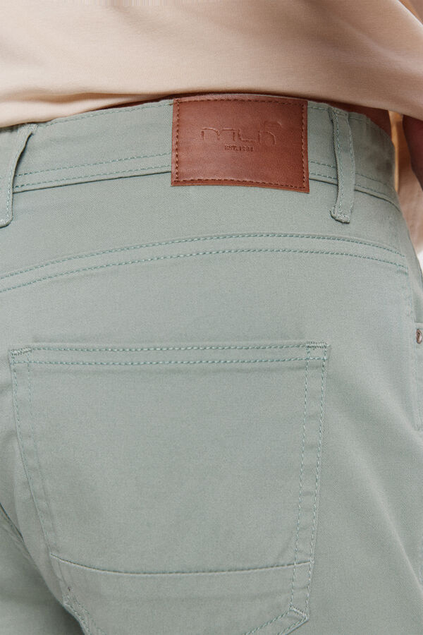 Milano Pantal&oacute;n 5 Bolsillos Kaki Oscuro