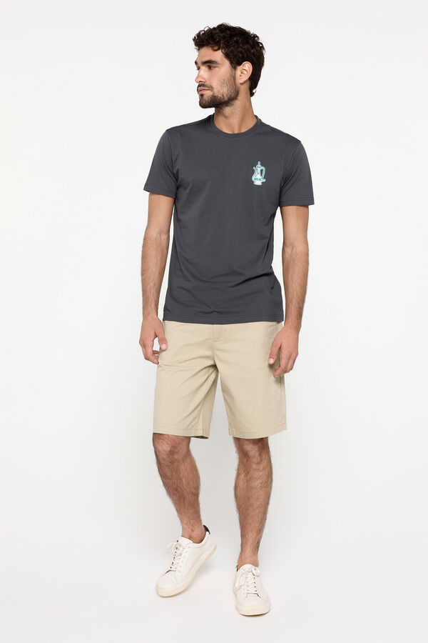 Milano Camiseta manga corta. 100% algod&oacute;n. Gris Claro