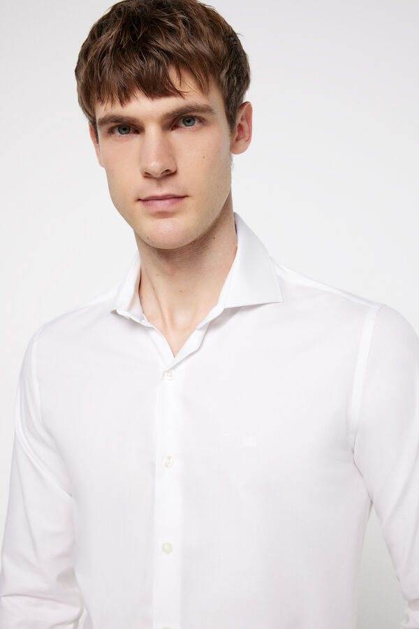 Fifty Outlet Camisa microestrutura Branco