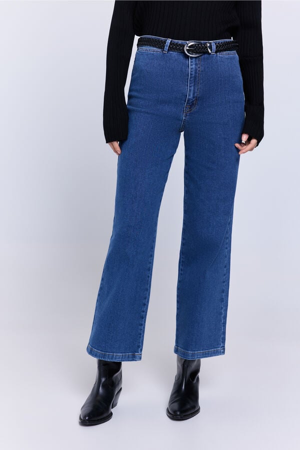Milano Pantalón denim ancho Azul