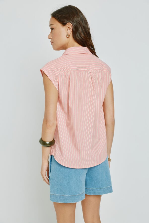 Milano Blusa de riscas Rosa