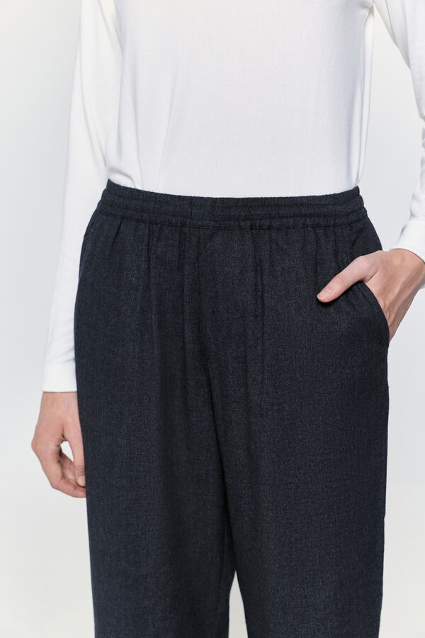 Milano Pantalón franela Negro