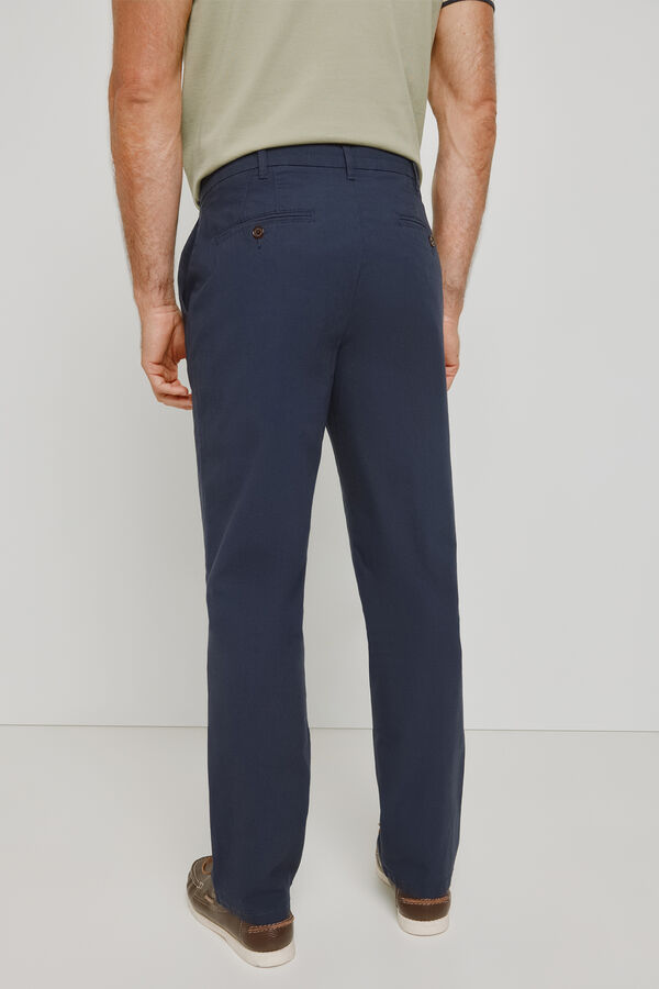 Pedro del Hierro Cal&ccedil;as chino regular fit Marinho