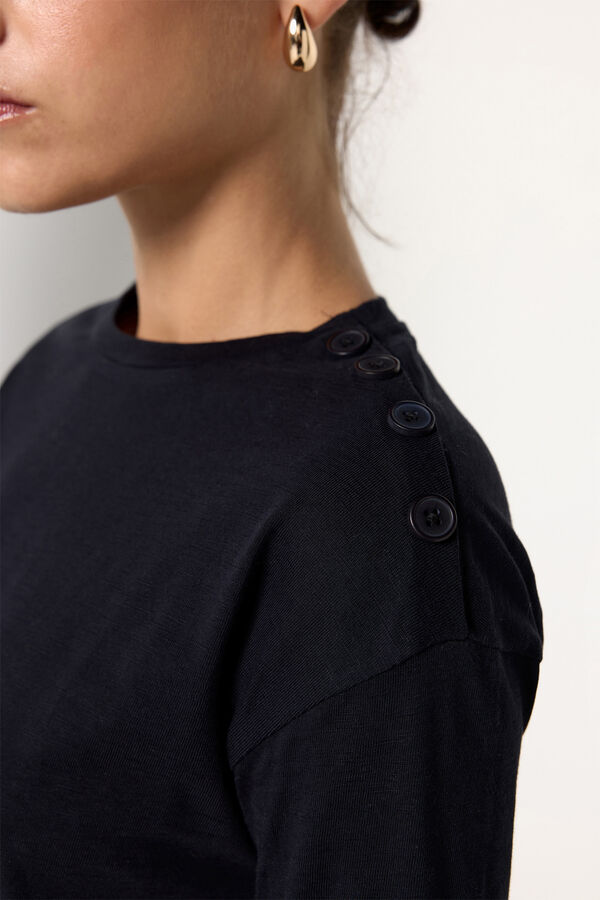 Milano Camiseta heavy cotton flame Negro