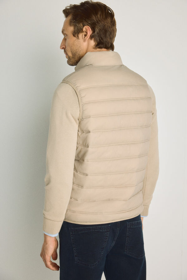 Pedro del Hierro Chaleco acolchado ultralight Beige/Camel