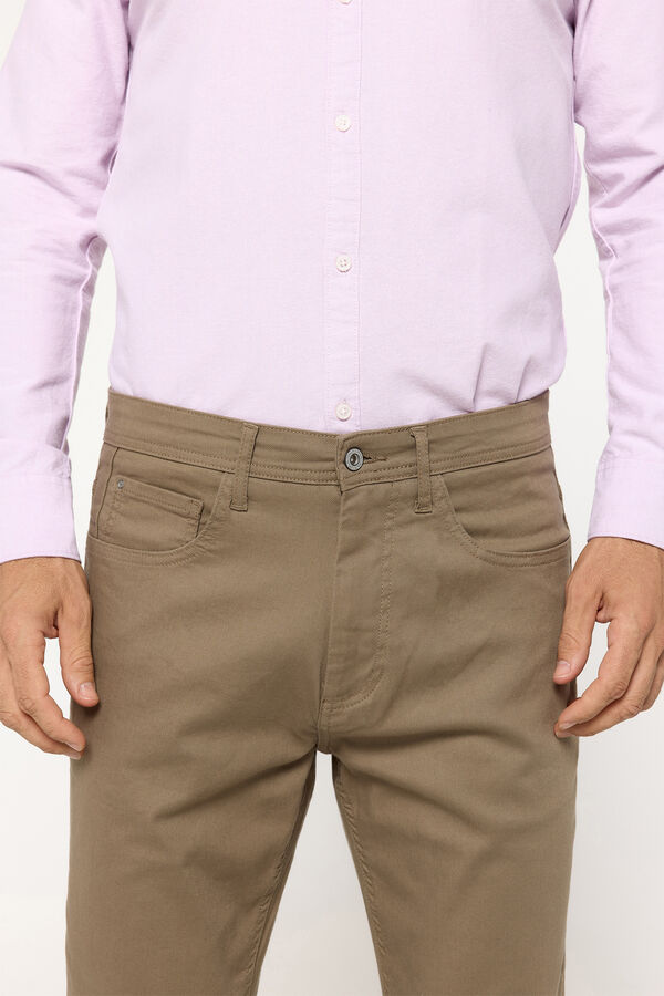 Milano Calças com 5 bolsos Verde escuro