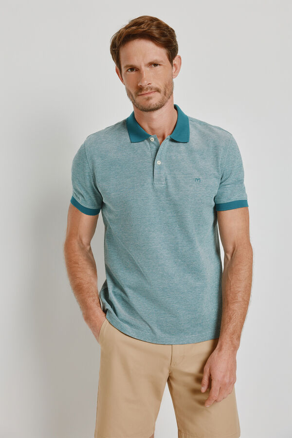 Milano Polo de manga curta Azul