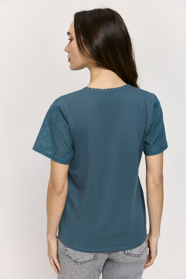 Milano T-shirt manga curta Azul