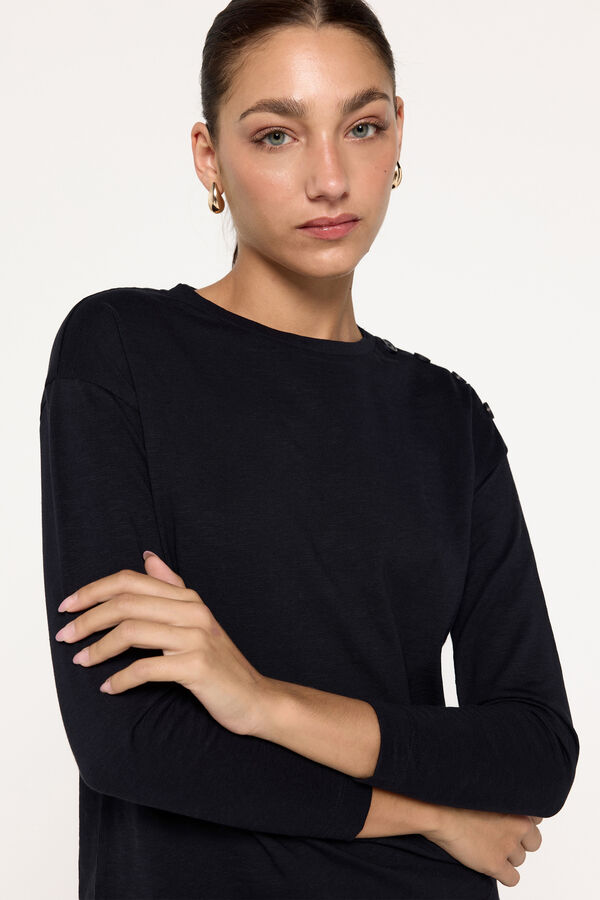 Milano Camiseta heavy cotton flame Negro