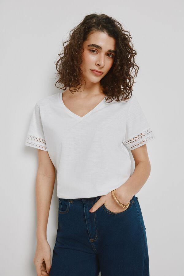 Milano T-shirt de manga curta Branco