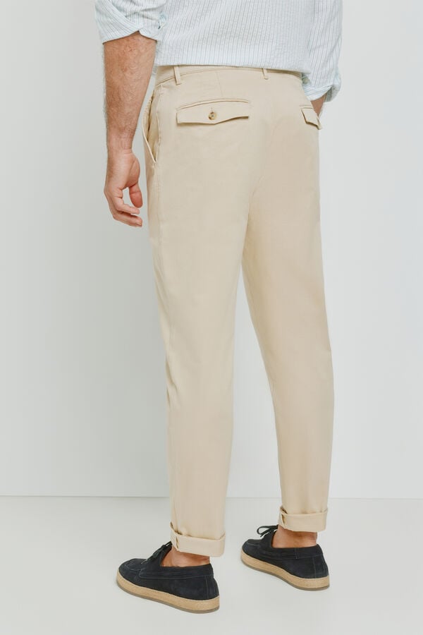 Milano Cal&ccedil;as chino tapered Bege