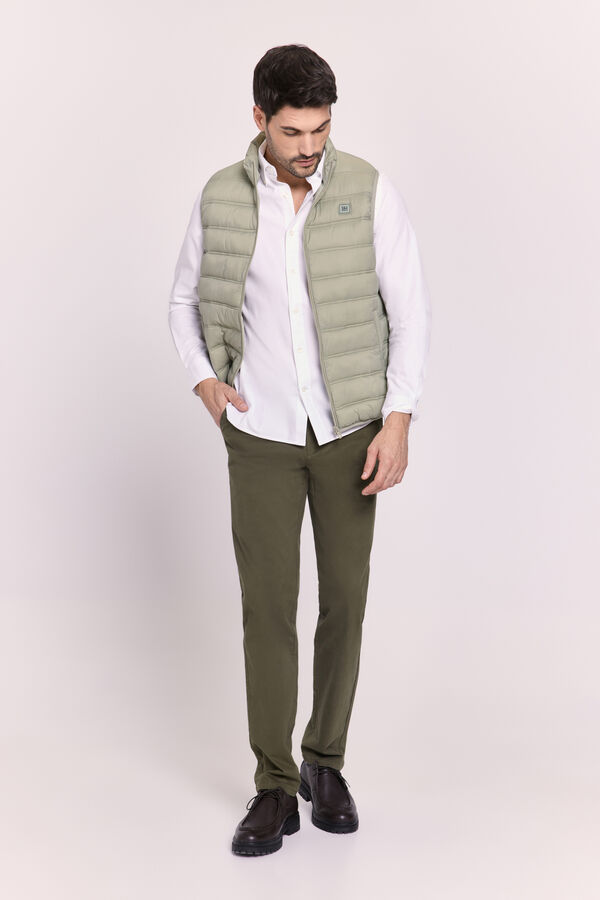 Pedro del Hierro Camisa sarja relaxed fit Branco