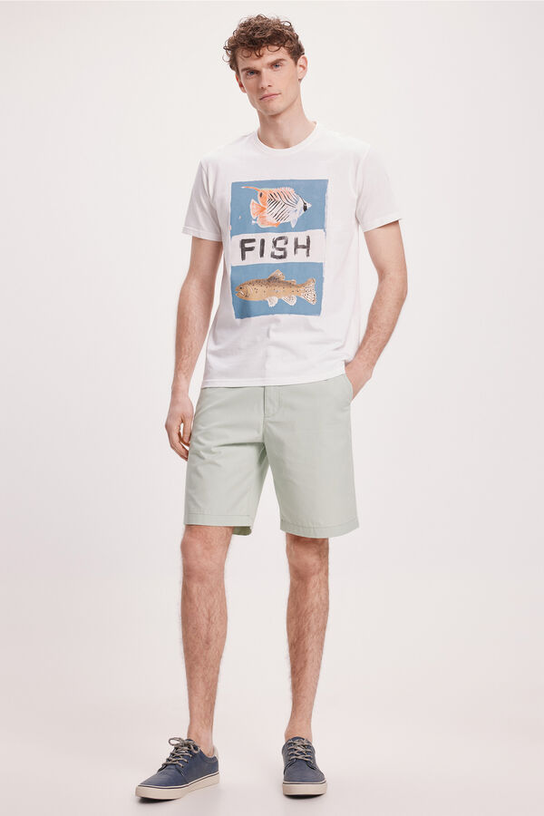 Milano Camiseta Estampada Blanco