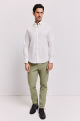 Milano Camisa lisa manga larga Blanco