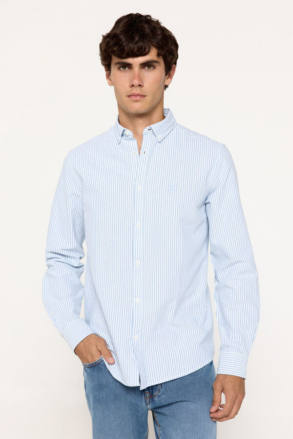 Springfield Camisa Oxford Rayas Springfield Azul