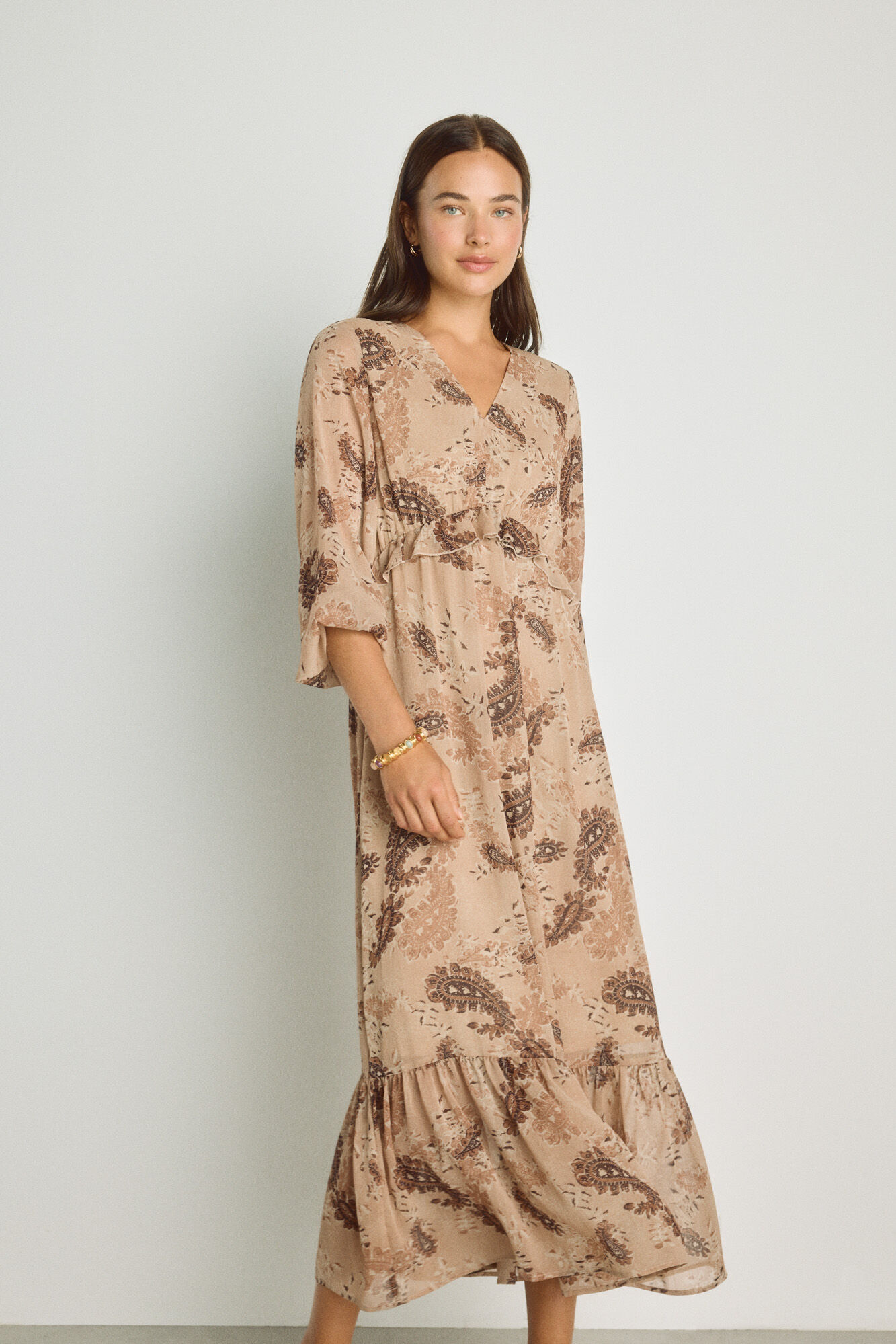 Milano Vestido cuello mao