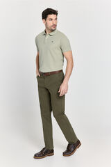 Pedro del Hierro Polo b&aacute;sico manga curta C&aacute;qui m&eacute;dio