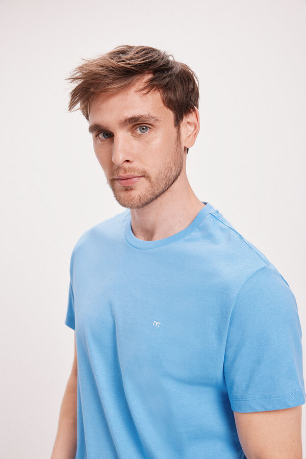 Milano Camiseta B&aacute;sica Azul