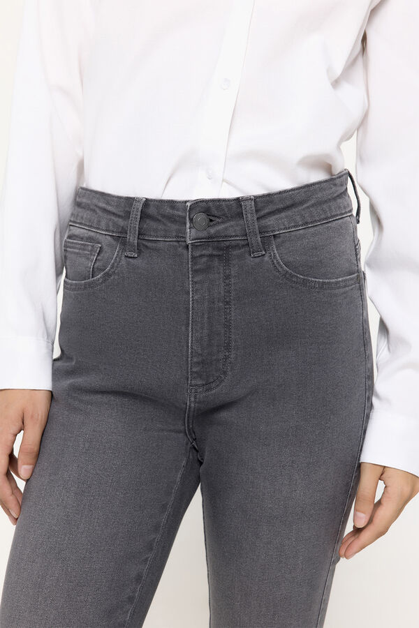 Milano Cal&ccedil;a jeans push-up Cinzento oscuro