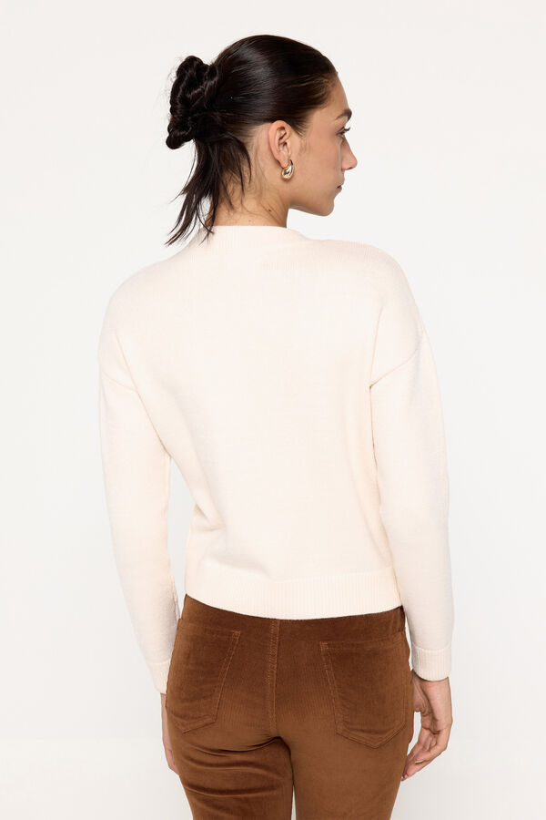 Milano Jersey con estructura de cables Marfil