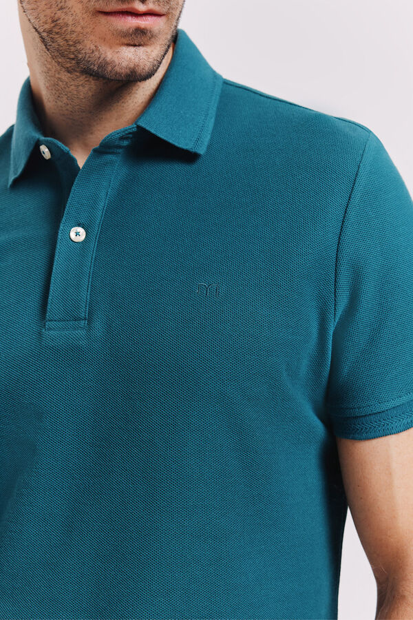 Milano Polo manga curta Azul