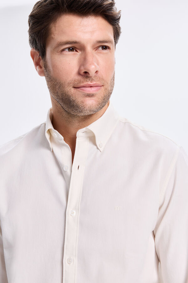 Milano Camisa Twill Lisa Branco