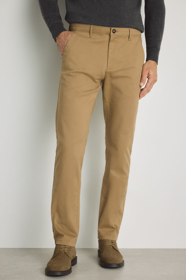 Milano Cal&ccedil;as chino slim fit Camel