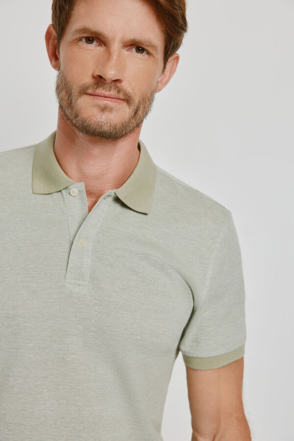 Milano Polo de manga curta C&aacute;qui