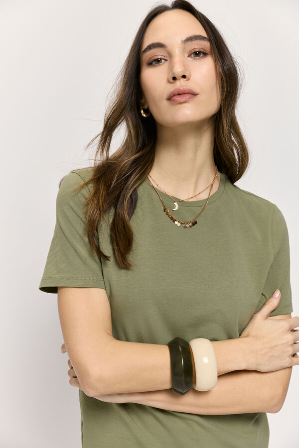 Milano T-shirt manga curta C&aacute;qui