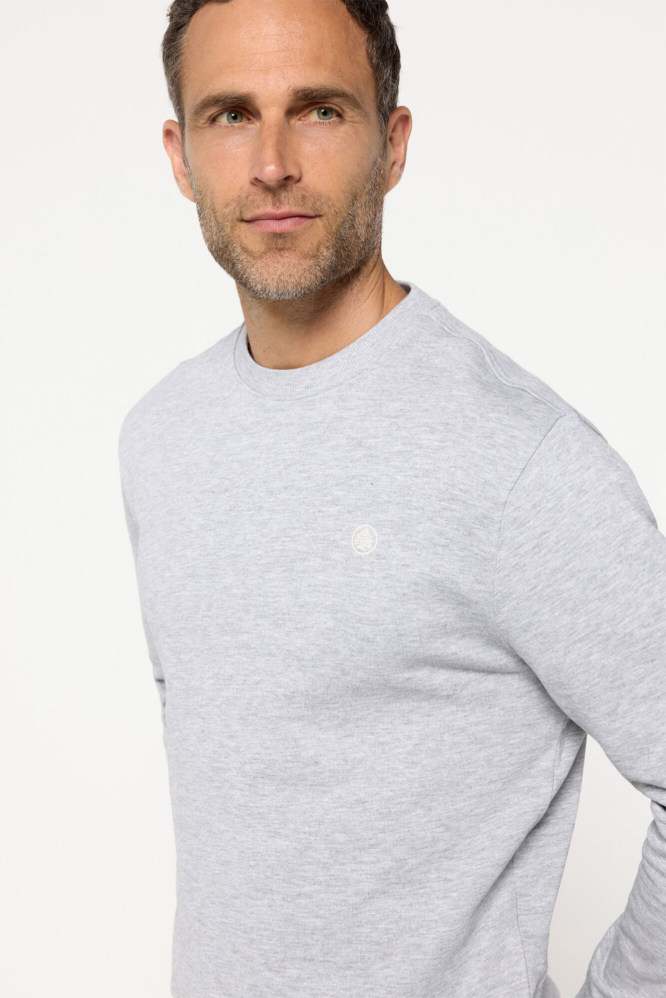 Springfield Sweatshirt com gola caixa bordada