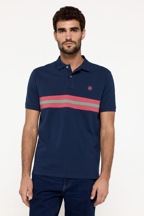 Fifty Outlet Springfield corta e costura polo piqué Coral