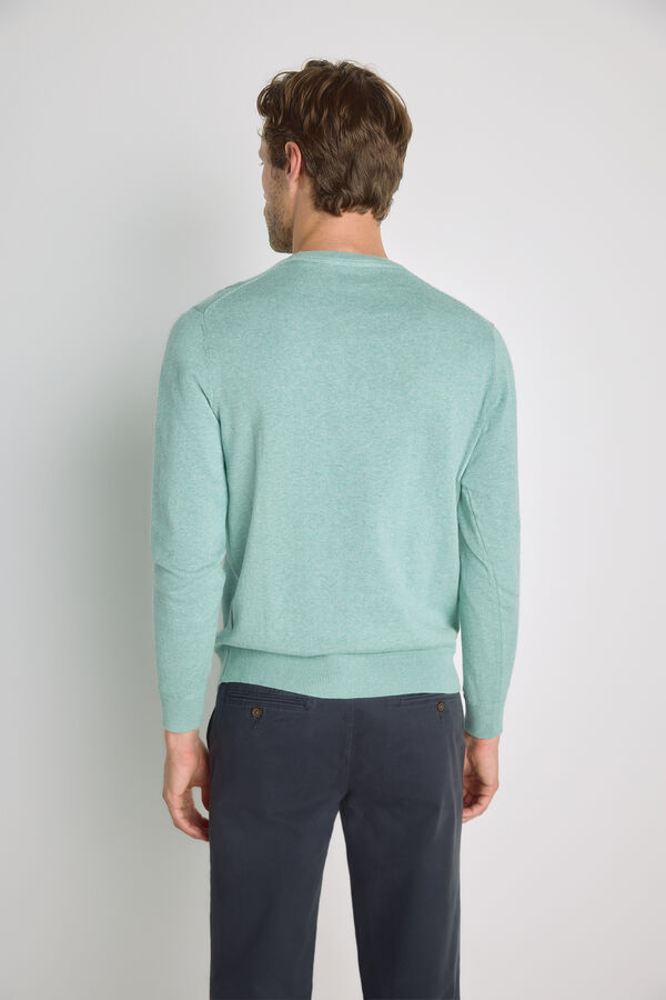 Pedro del Hierro Camisola gola caixa Azul claro