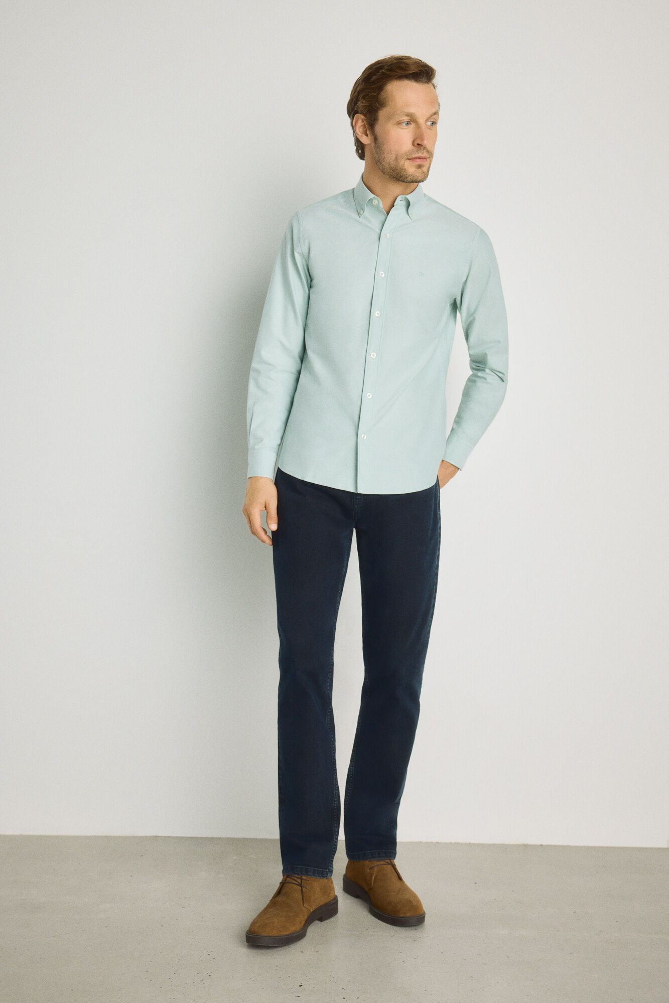 Pedro del Hierro Camisa lisa de manga comprida
