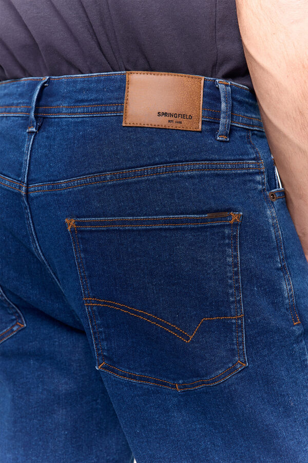 Fifty Outlet Bermuda denim slim Springfield Azul