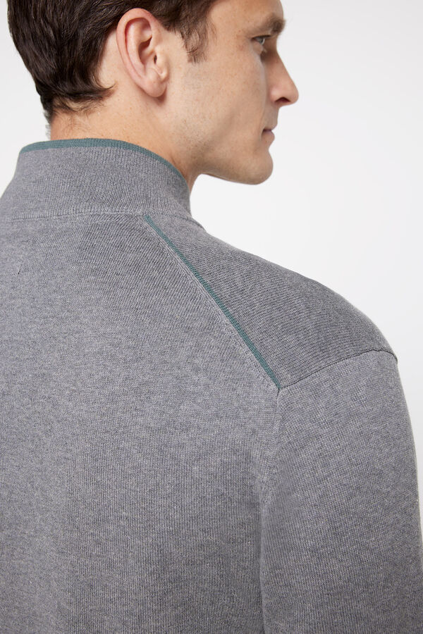 Pedro del Hierro Cardigan PDH com fecho-&eacute;clair Cinzento oscuro