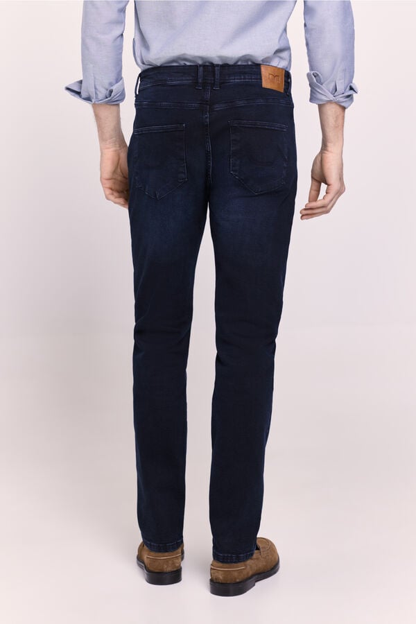 Milano Cal&ccedil;a jeans regular fit Marinho