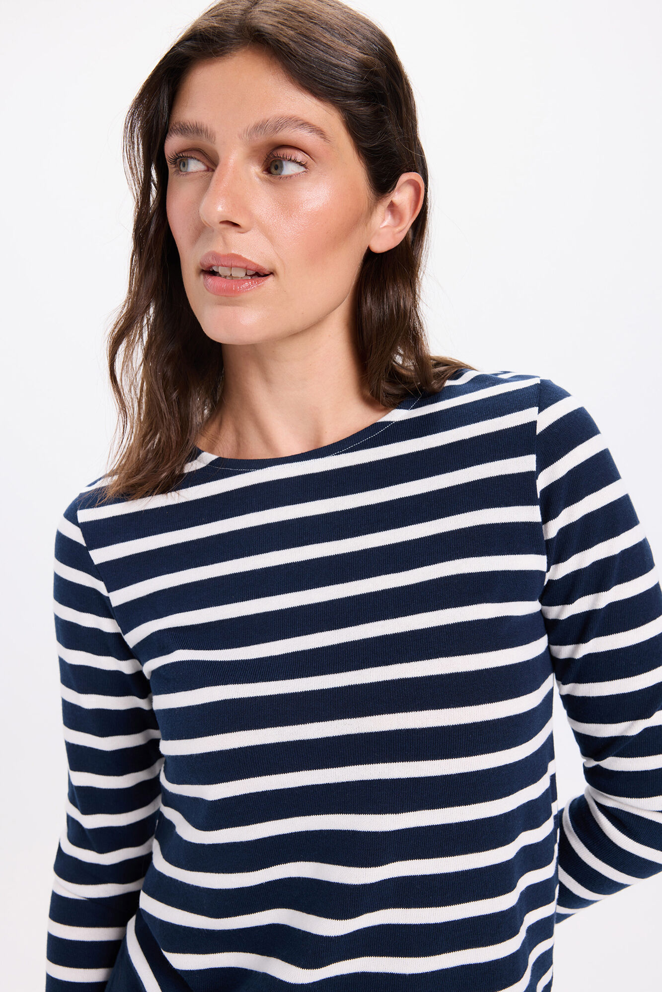 Milano Camiseta de rayas calidad heavy cotton de manga larga