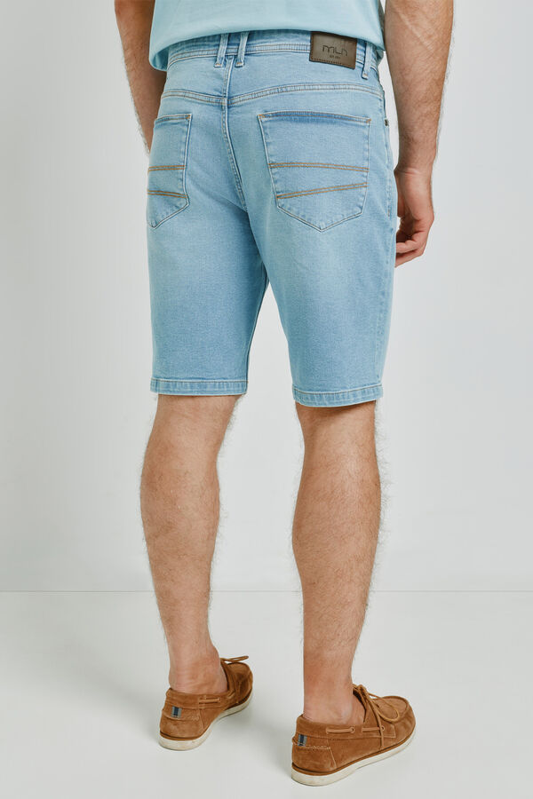 Milano Bermuda vaquera regular fit Azul Claro